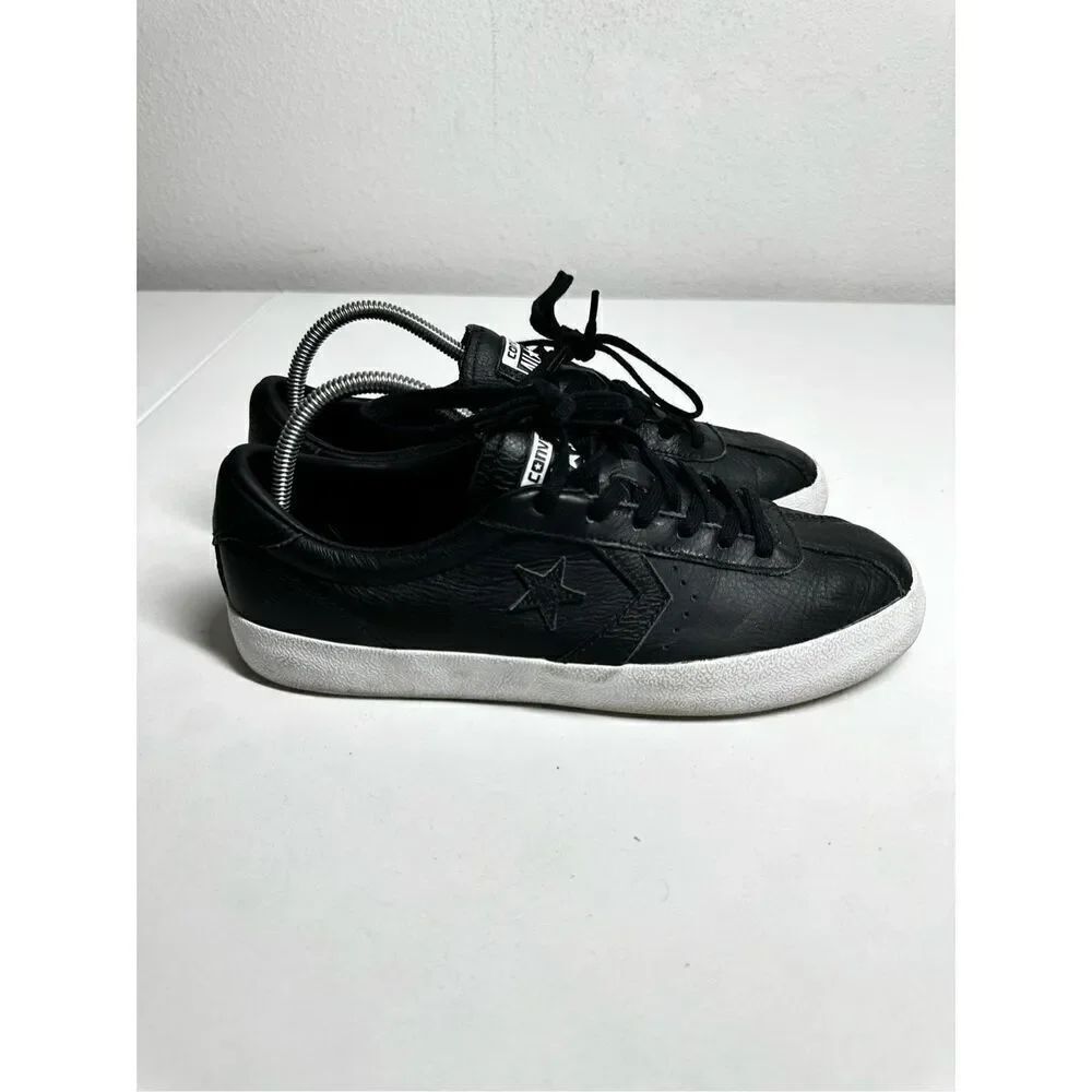 Converse All Star Breakpoint OX Sneakers Leather Black White Womens Sz 8 157802C